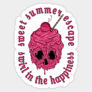 delicious sweet skull Sticker